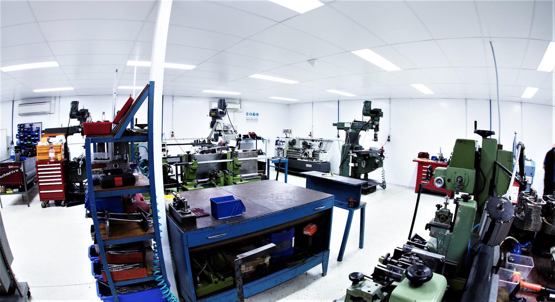 Food processing equipment components rebuilt for continuous duty.
