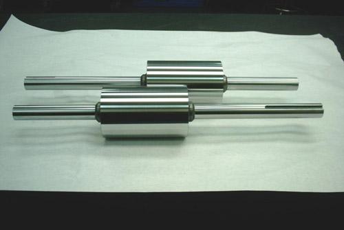Rolls hard chrome plated with finish ground faces.