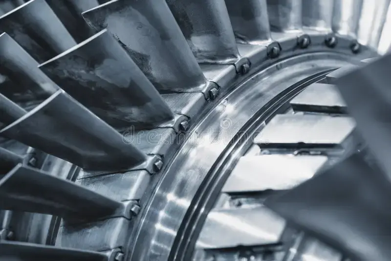 A first stage compressor wheel masked for hard chrome plating.