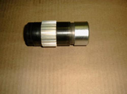 A reduction gear box accessory shaft repaired with hard chrome plating.