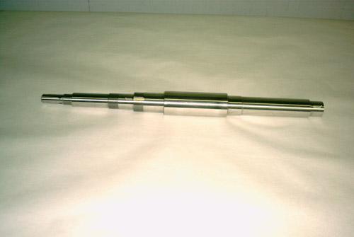 A finished CNC manufactured stepped shaft.